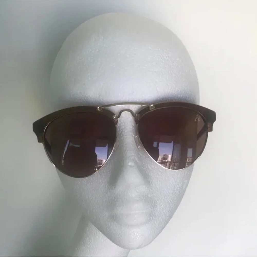 $159 ale by ALESSANDRA REVOLVE BROWN GOLD BOHO FESTIVAL SUNGLASSES 4010